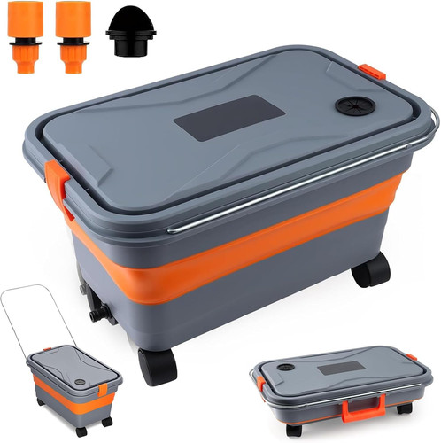 Collapsible car wash bucket - collapsible,