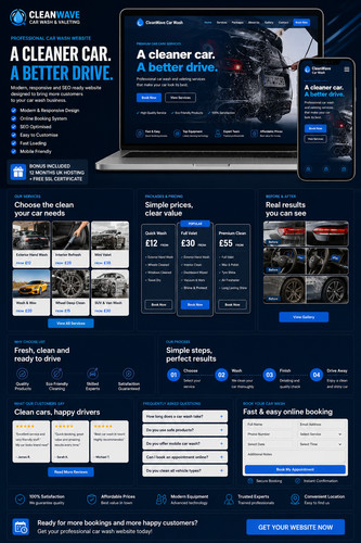 Car wash website free - 1, year