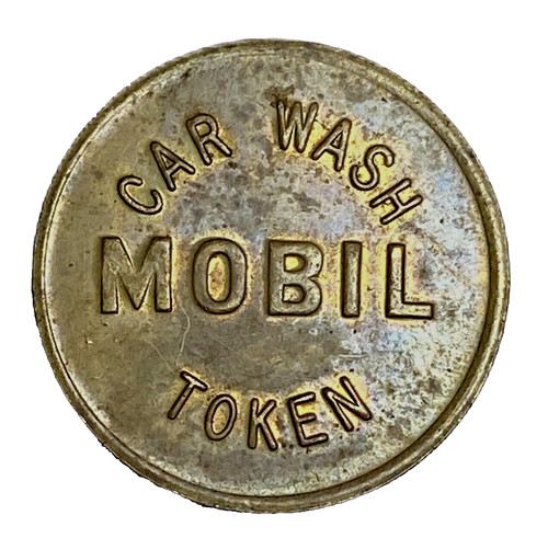 Mobil car wash token - 25, cent
