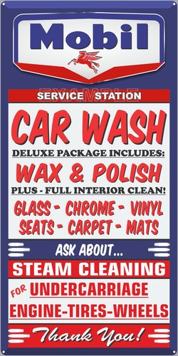 Mobil oil car wash - oil,