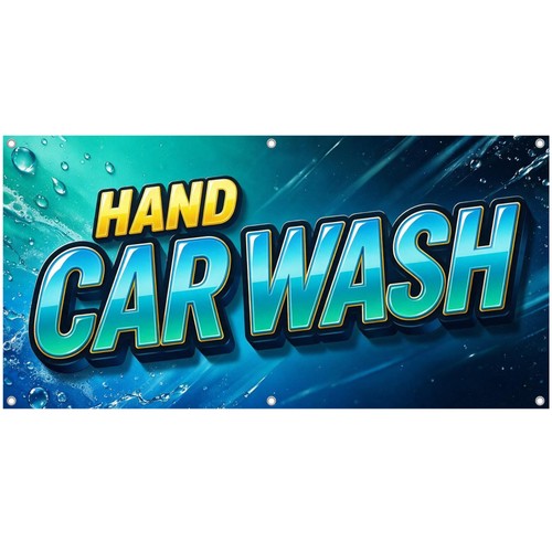 Hand car wash vinyl - vinyl, banner