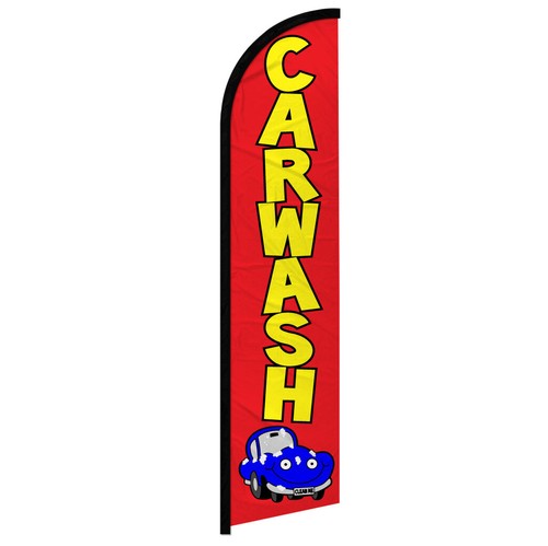Car wash windless swooper flag - car,